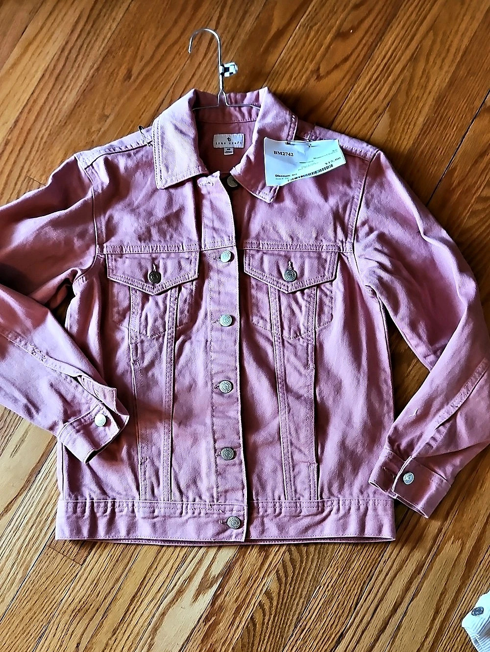 True Craft Pink Jean Jacket Size XS Like New